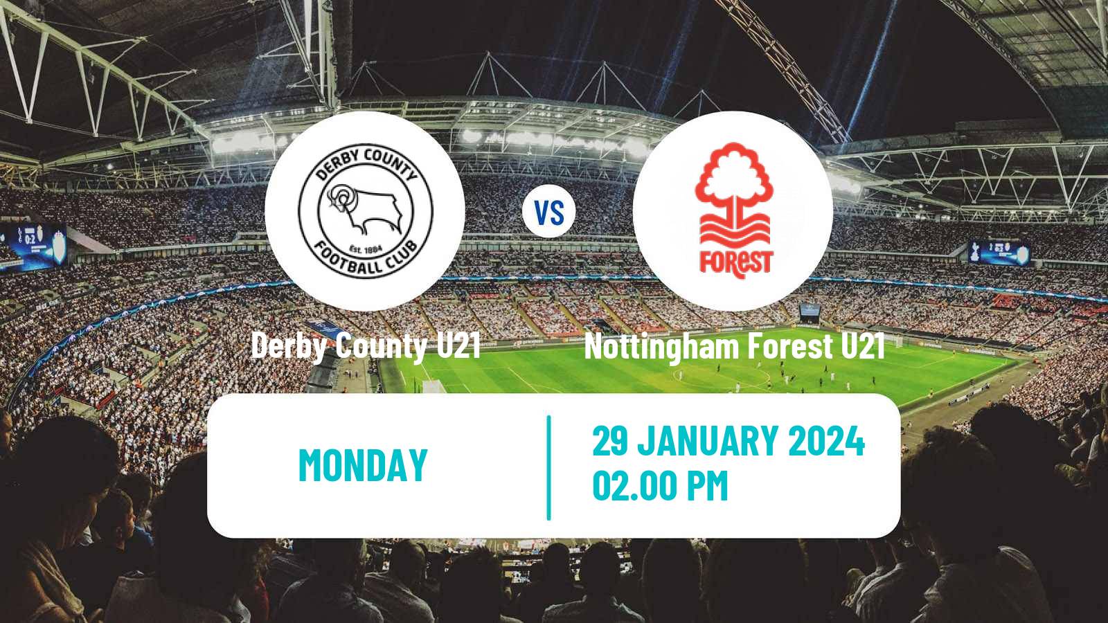 Soccer English Premier League 2 Derby County U21 - Nottingham Forest U21