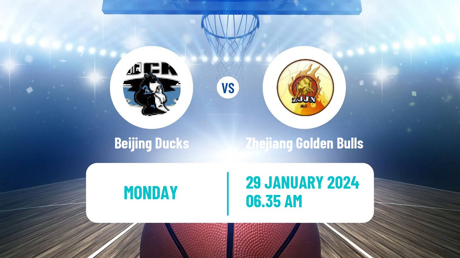 Basketball CBA Beijing Ducks - Zhejiang Golden Bulls