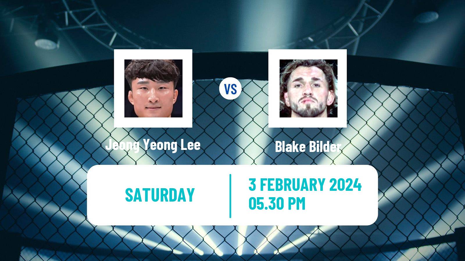 MMA Featherweight UFC Men Jeong Yeong Lee - Blake Bilder