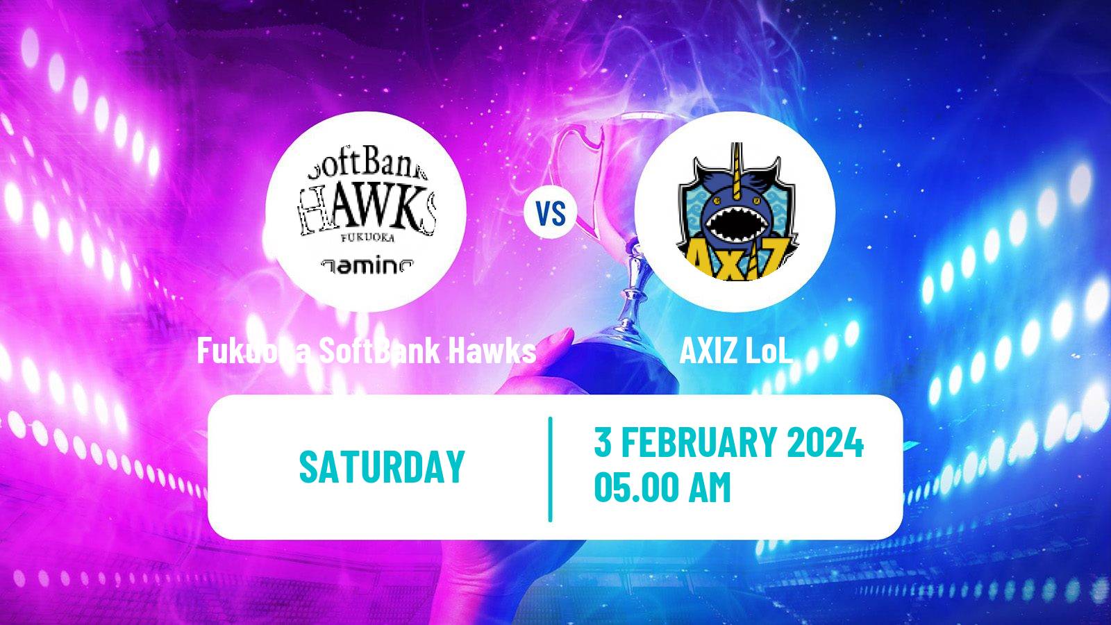 Esports League Of Legends Ljl Fukuoka SoftBank Hawks - AXIZ