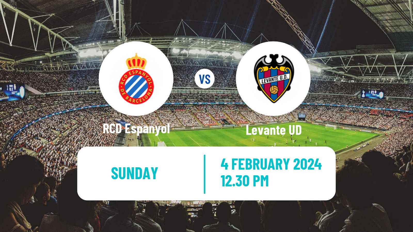 Soccer Spanish LaLiga2 Espanyol - Levante