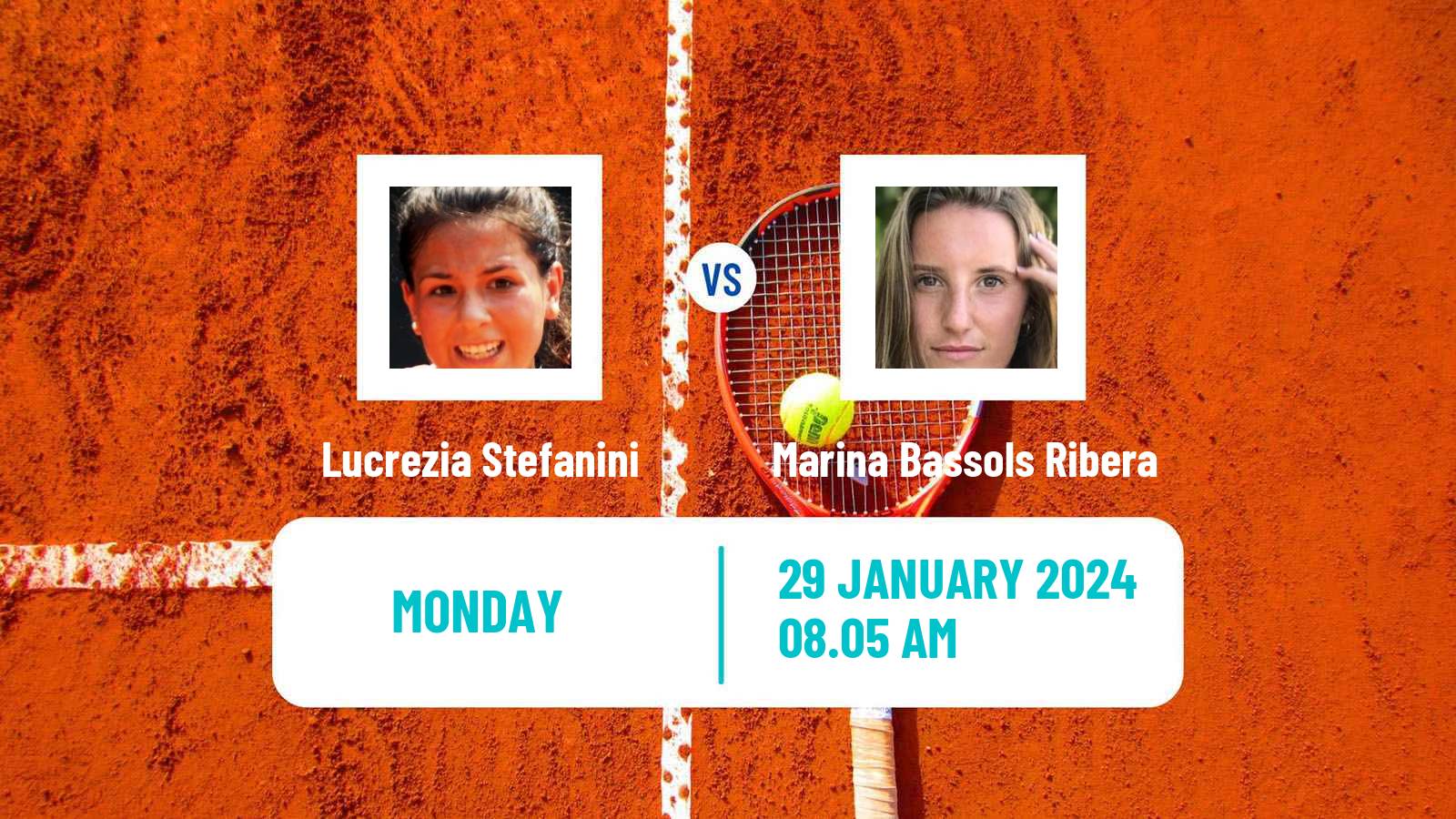 Tennis WTA Linz Lucrezia Stefanini - Marina Bassols Ribera