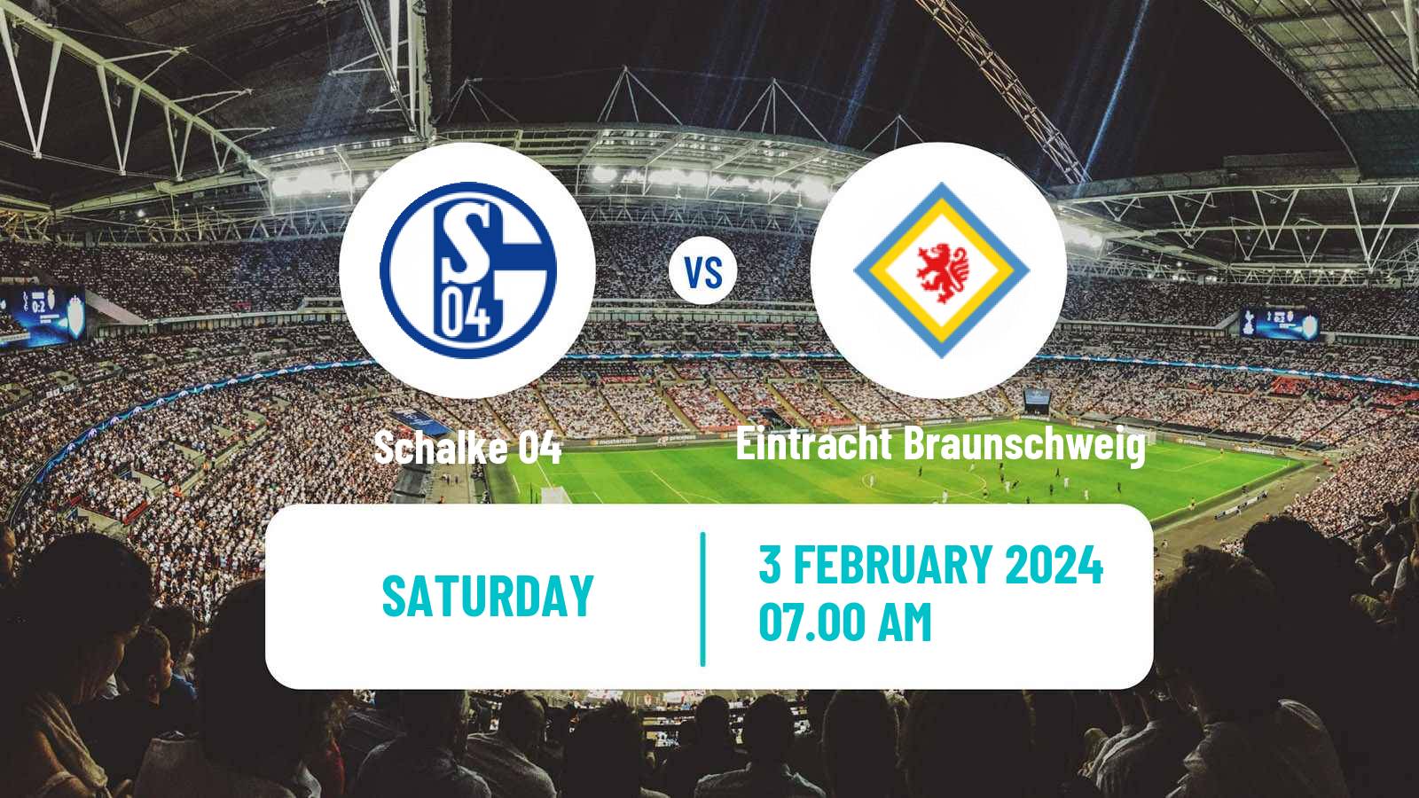 Soccer German 2 Bundesliga Schalke 04 - Eintracht Braunschweig