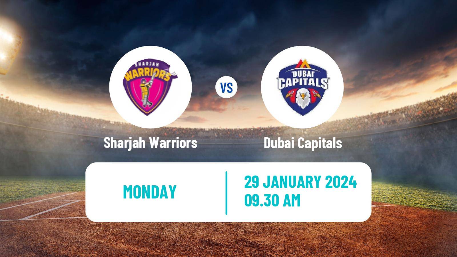 Cricket International League T20 Sharjah Warriors - Dubai Capitals