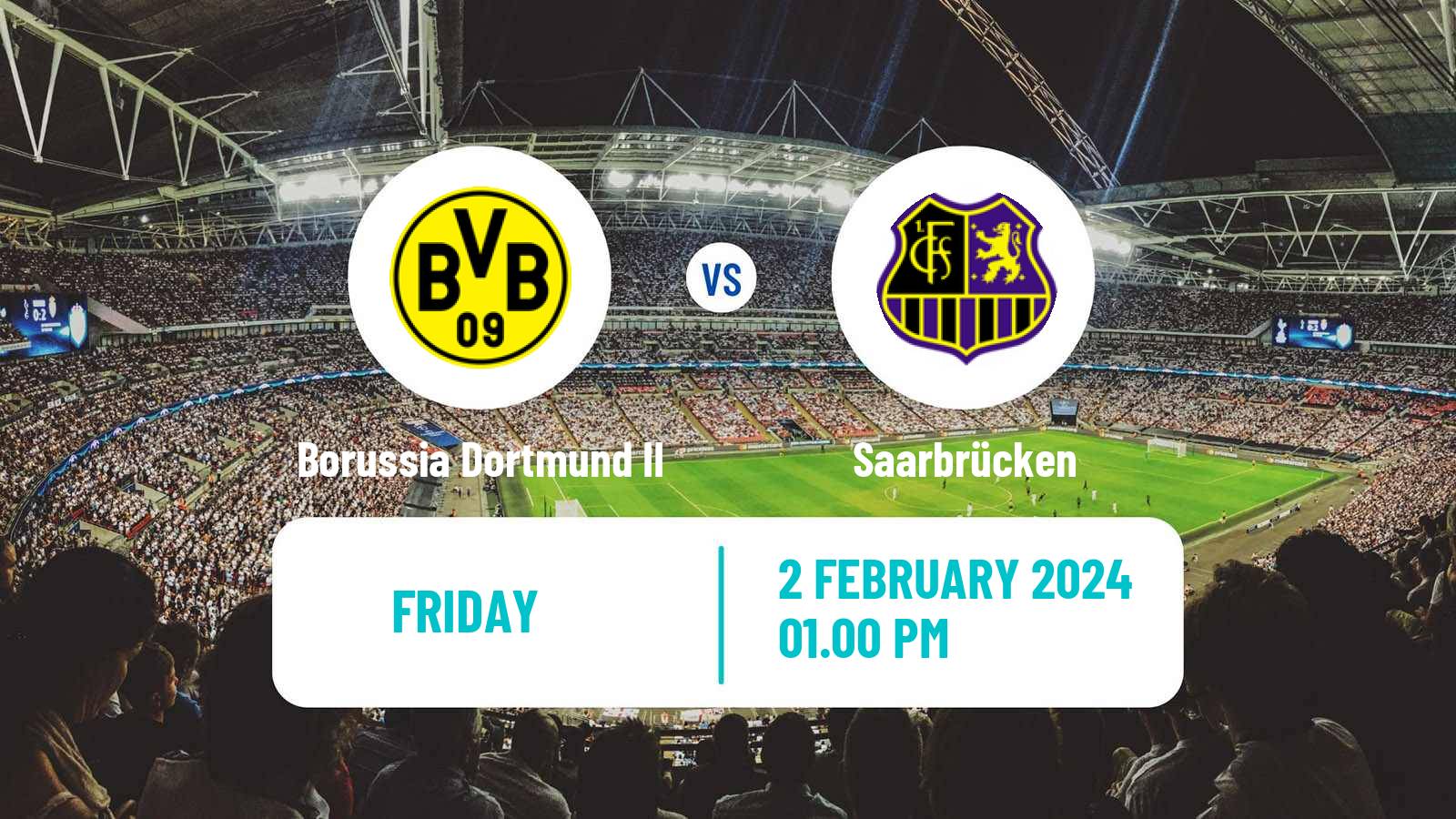 Soccer German 3 Bundesliga Borussia Dortmund II - Saarbrücken