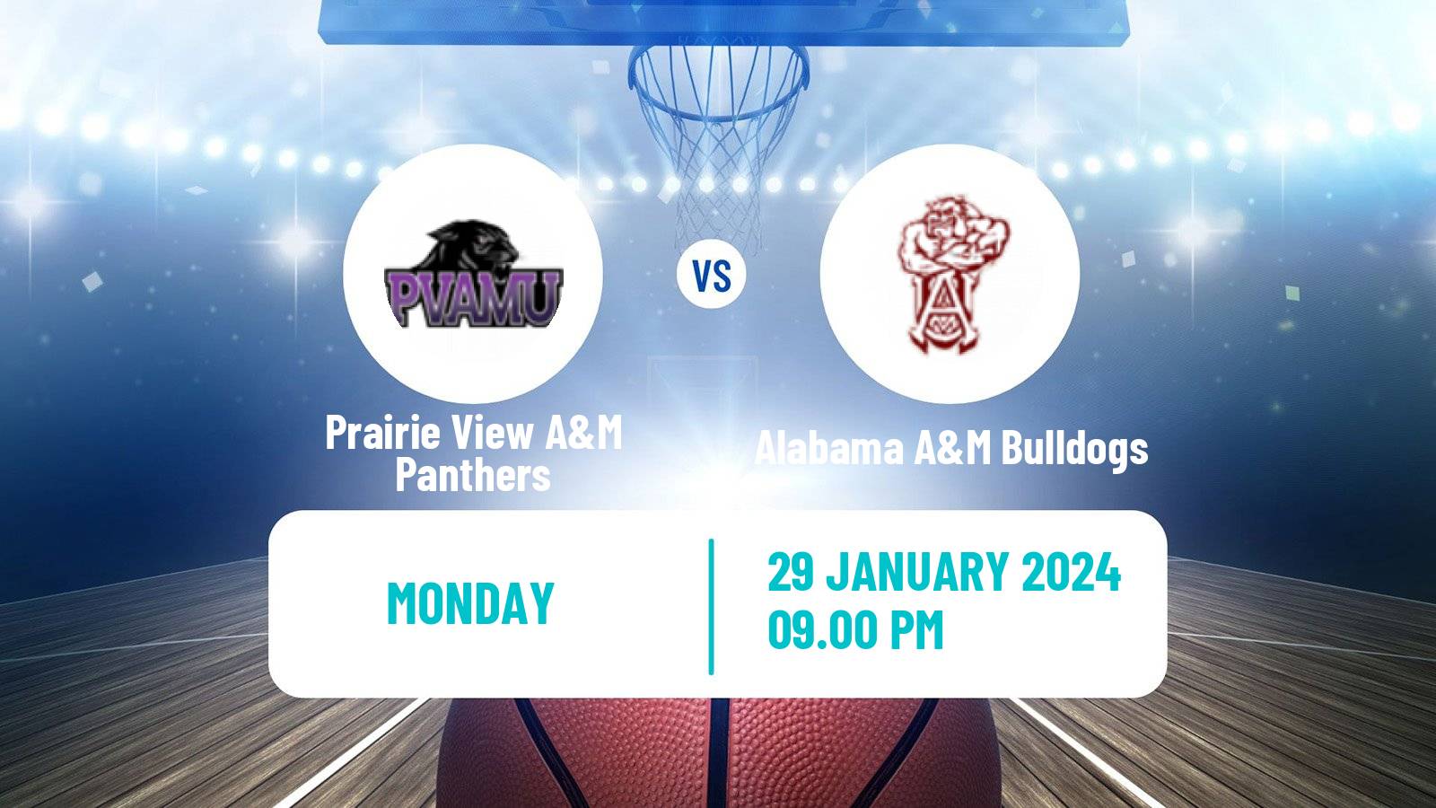 Basketball NCAA College Basketball Prairie View A&M Panthers - Alabama A&M Bulldogs