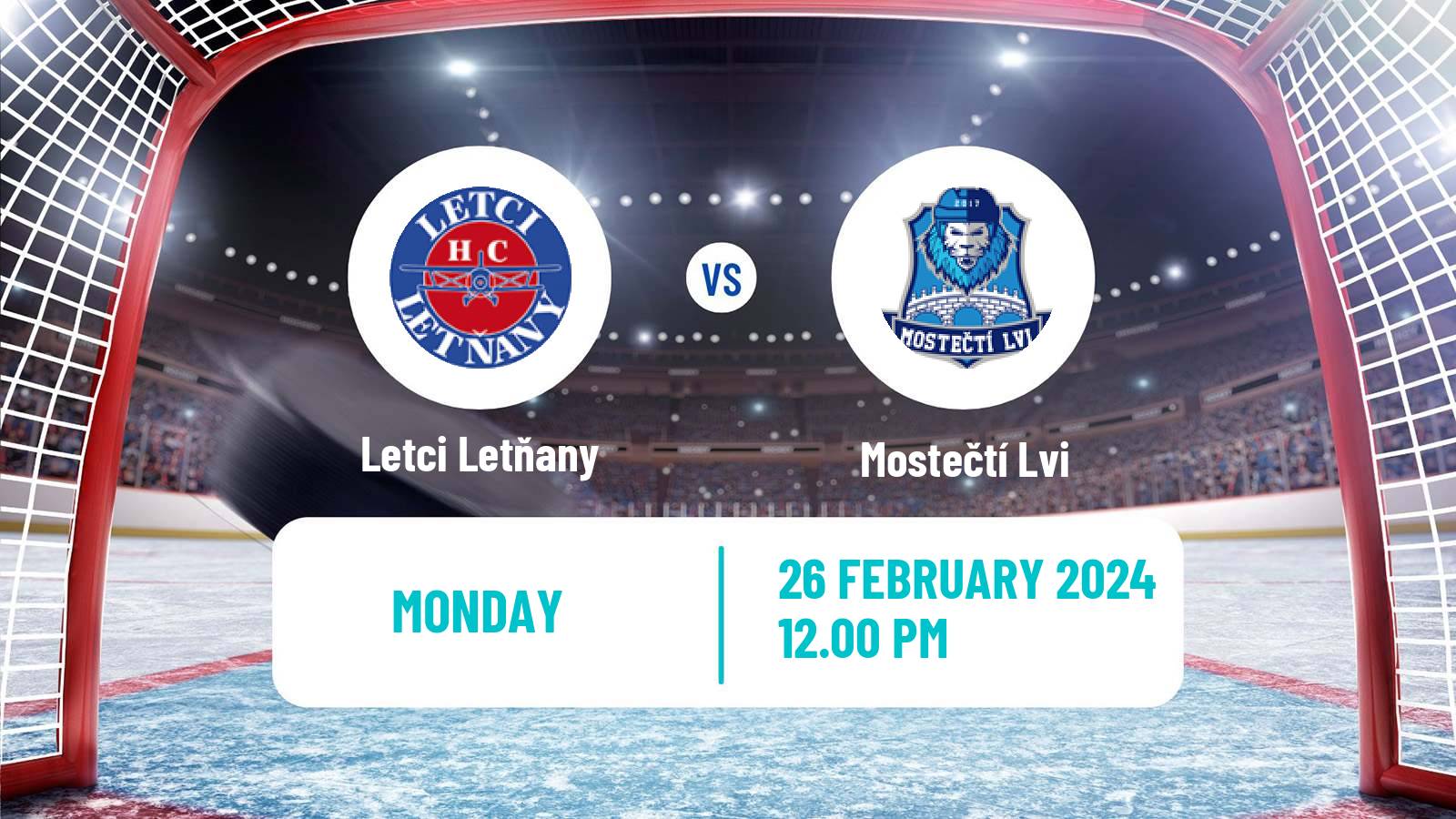 Hockey Czech 2 Liga Hockey West Letci Letňany - Mostečtí Lvi