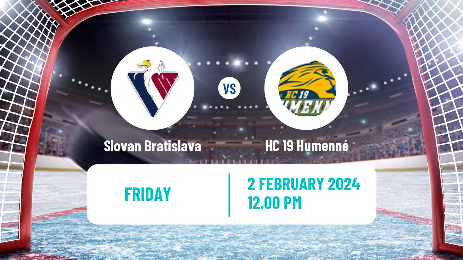 Hockey Slovak Extraliga Slovan Bratislava - HC 19 Humenné