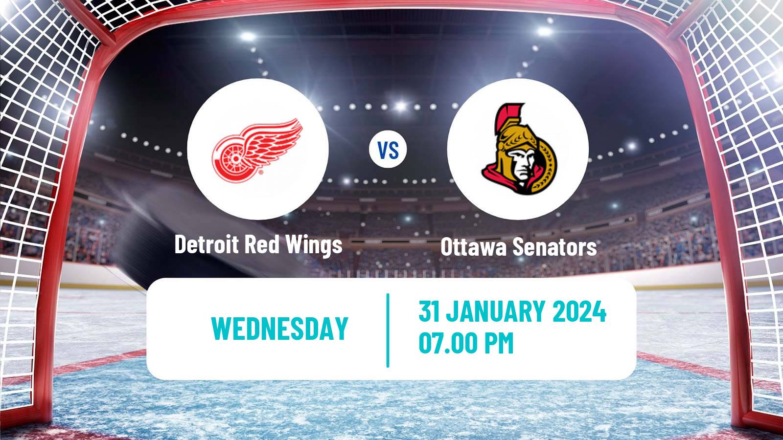 Hockey NHL Detroit Red Wings - Ottawa Senators