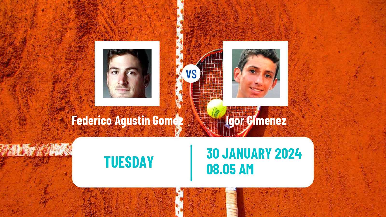 Tennis Piracicaba Challenger Men Federico Agustin Gomez - Igor Gimenez