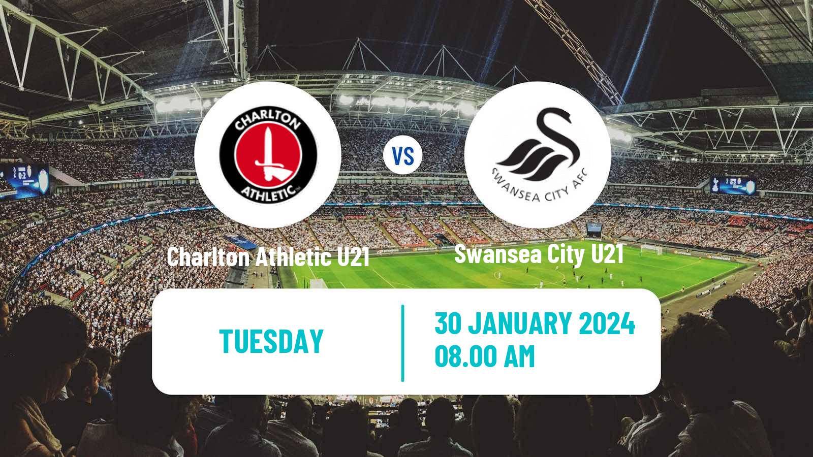 Soccer English Professional Development League Charlton Athletic U21 - Swansea City U21