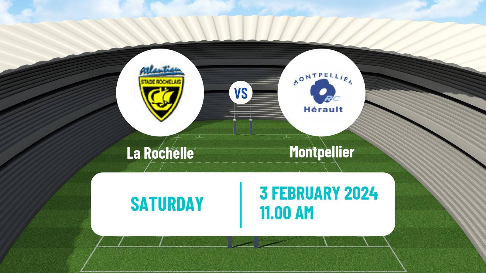 Rugby union French Top 14 La Rochelle - Montpellier