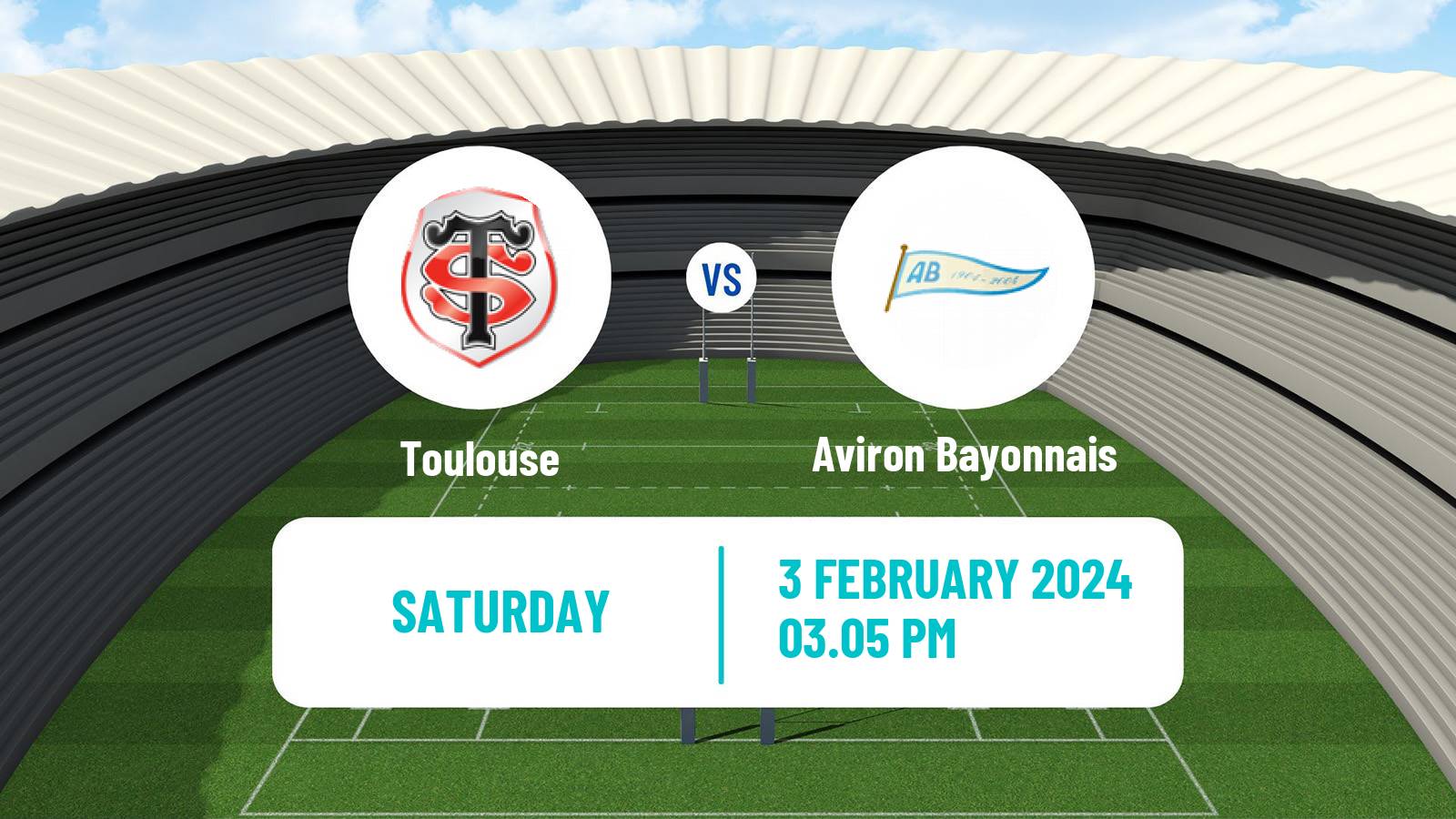 Rugby union French Top 14 Toulouse - Aviron Bayonnais