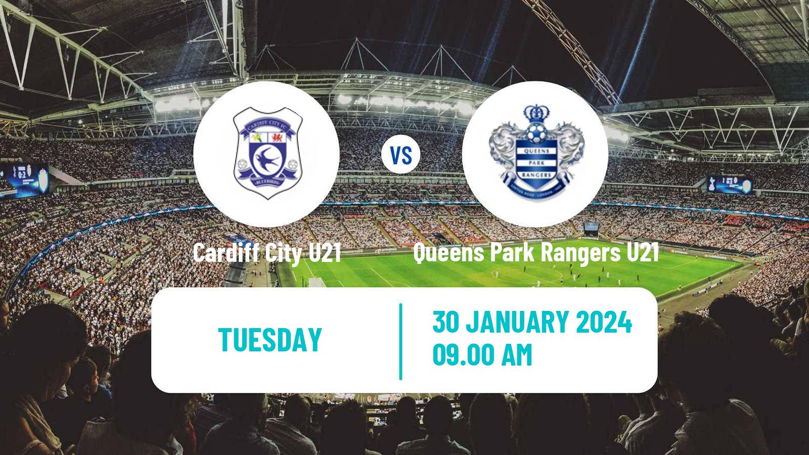 Soccer English Professional Development League Cardiff City U21 - Queens Park Rangers U21