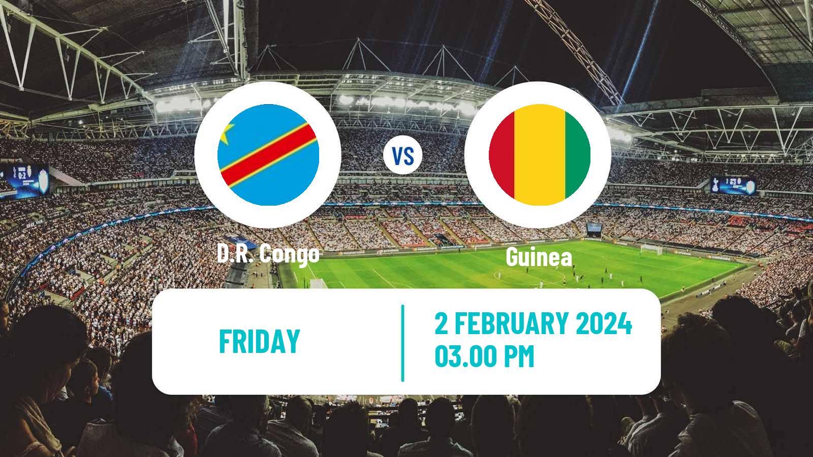 Soccer Africa Cup of Nations D.R. Congo - Guinea