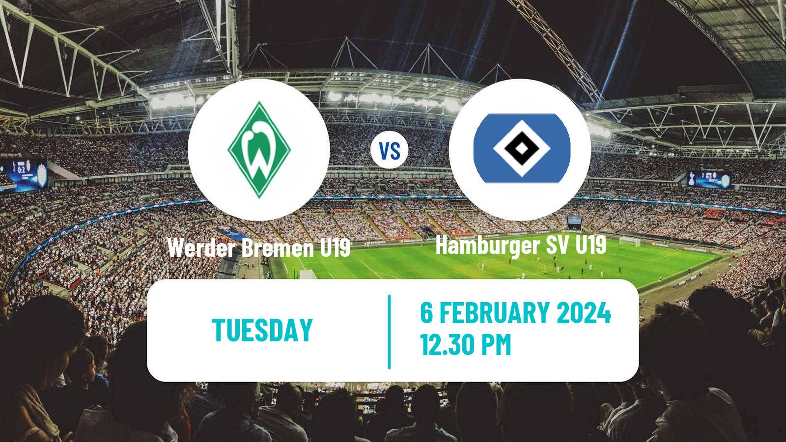 Soccer German Junioren Bundesliga North Werder Bremen U19 - Hamburger SV U19