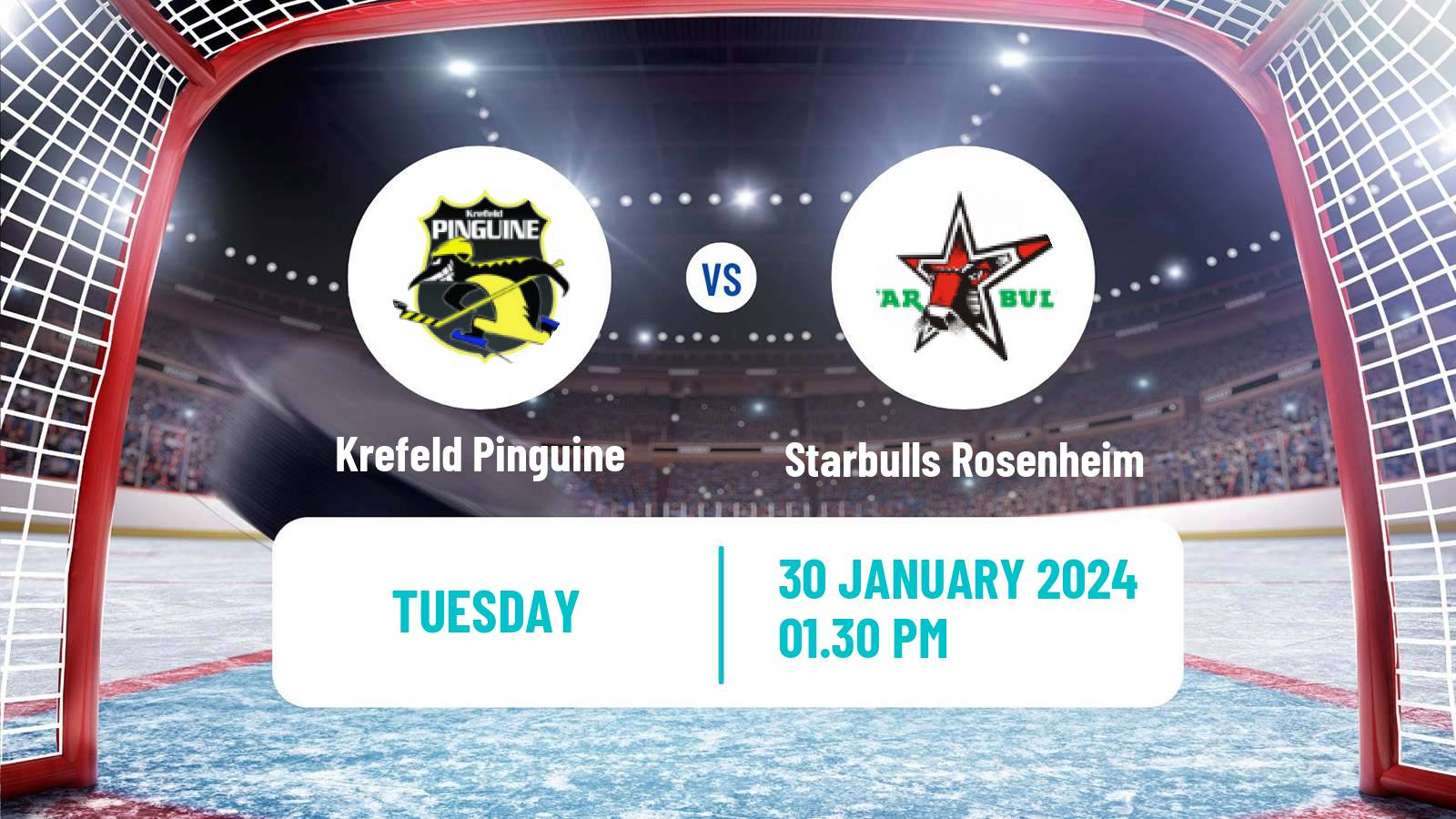 Hockey German DEL2 Krefeld Pinguine - Starbulls Rosenheim