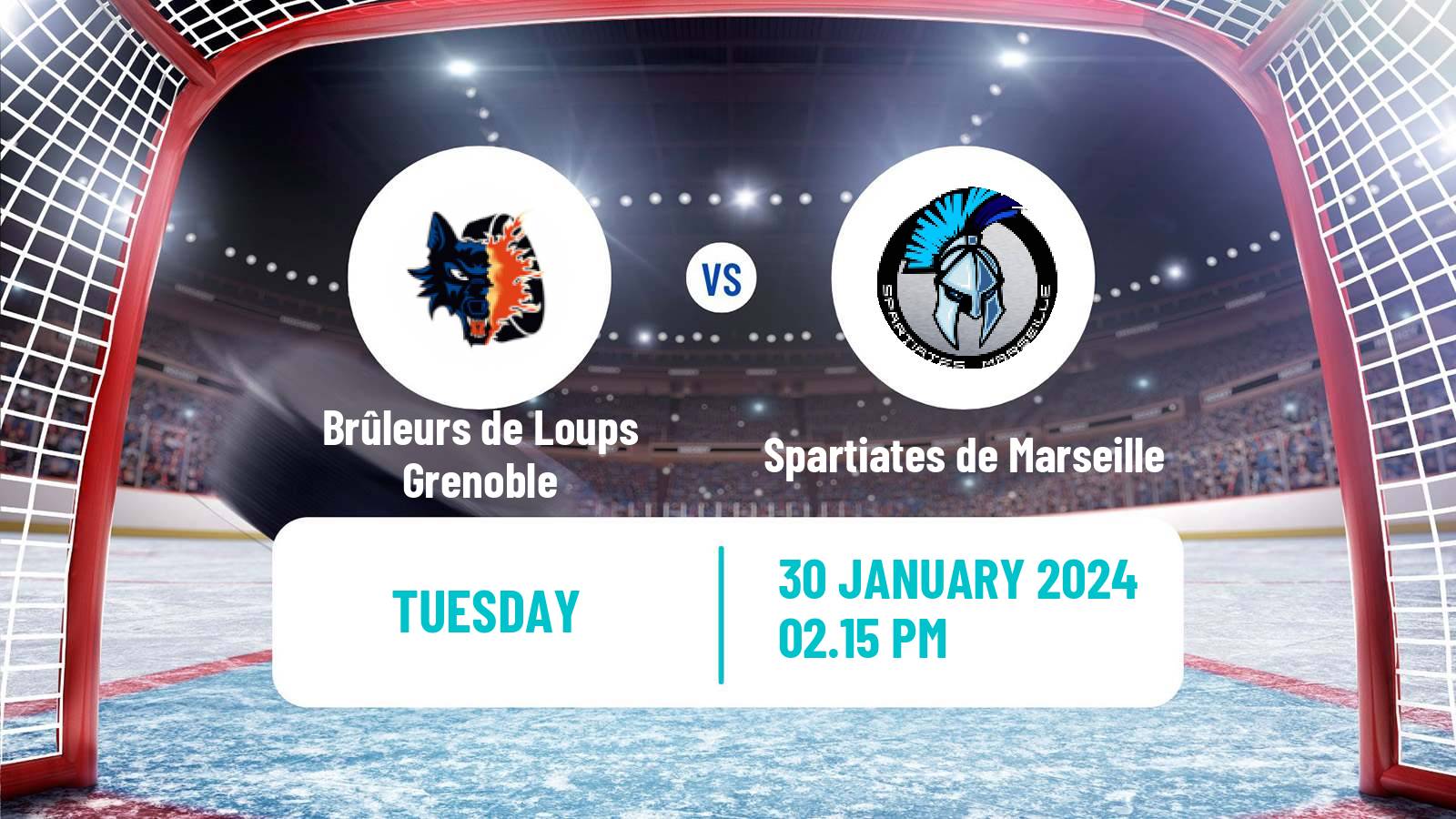 Hockey French Ligue Magnus Brûleurs de Loups Grenoble - Spartiates de Marseille