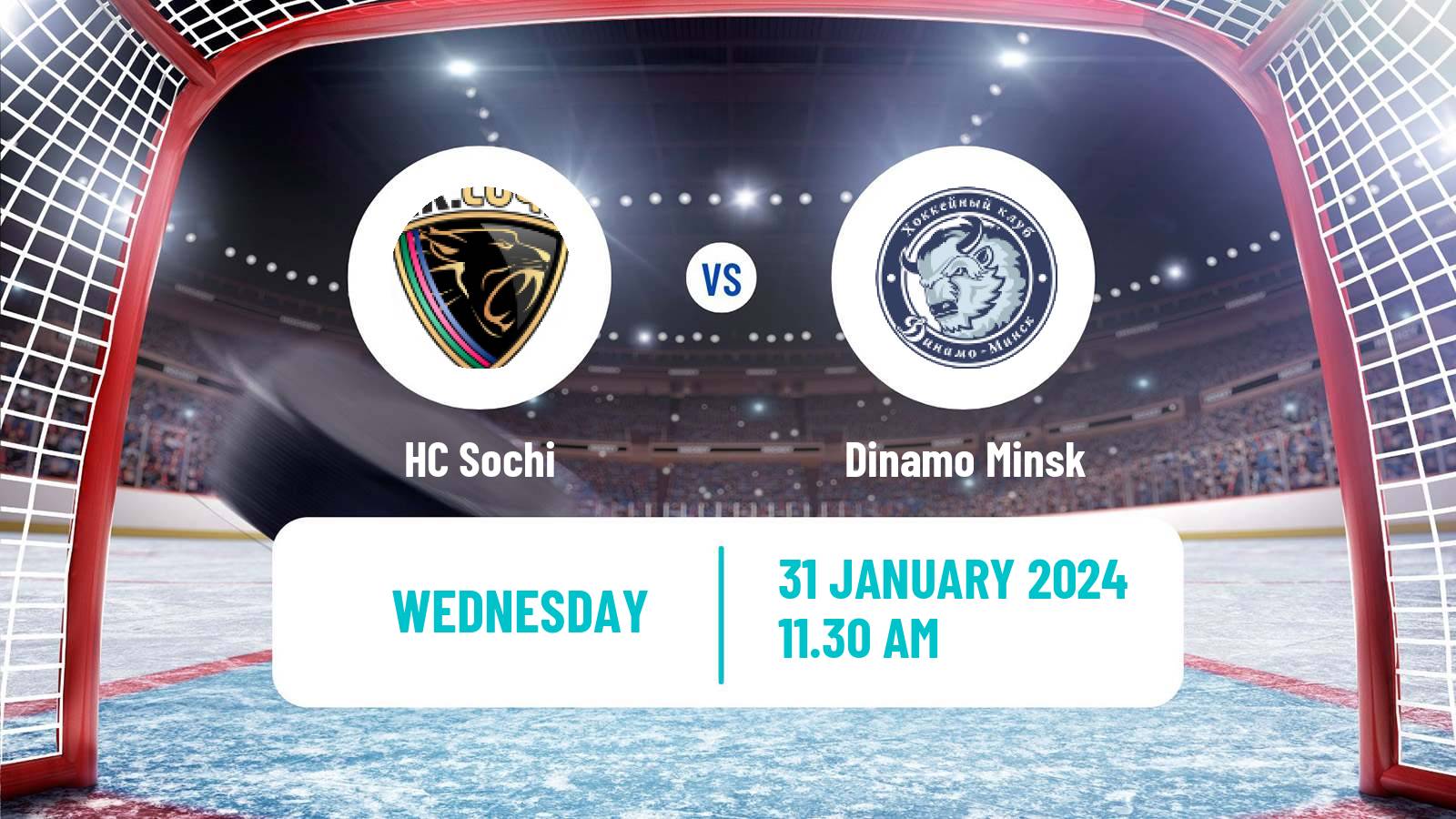 Hockey KHL Sochi - Dinamo Minsk