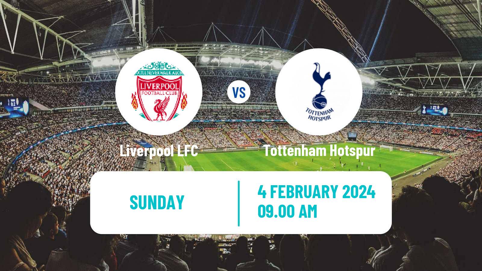 Soccer English WSL Liverpool LFC - Tottenham Hotspur