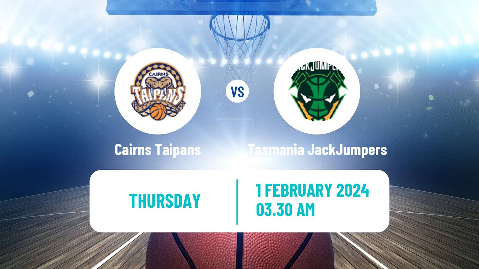 Basketball Australian NBL Cairns Taipans - Tasmania JackJumpers