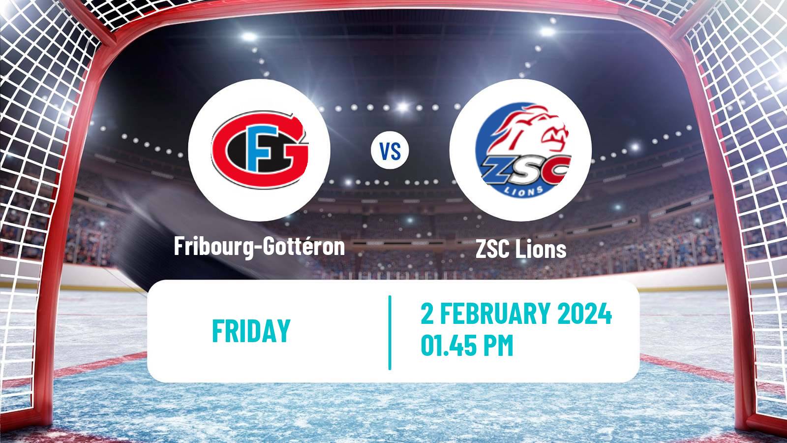 Hockey Swiss National League Hockey Fribourg-Gottéron - ZSC Lions