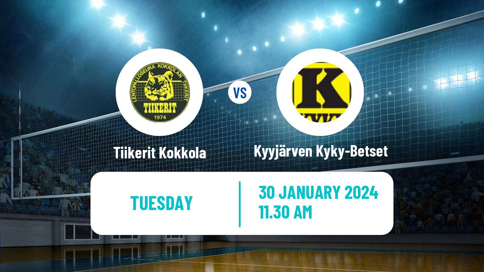 Volleyball Finnish Mestaruusliiga Volleyball Tiikerit Kokkola - Kyyjärven Kyky-Betset