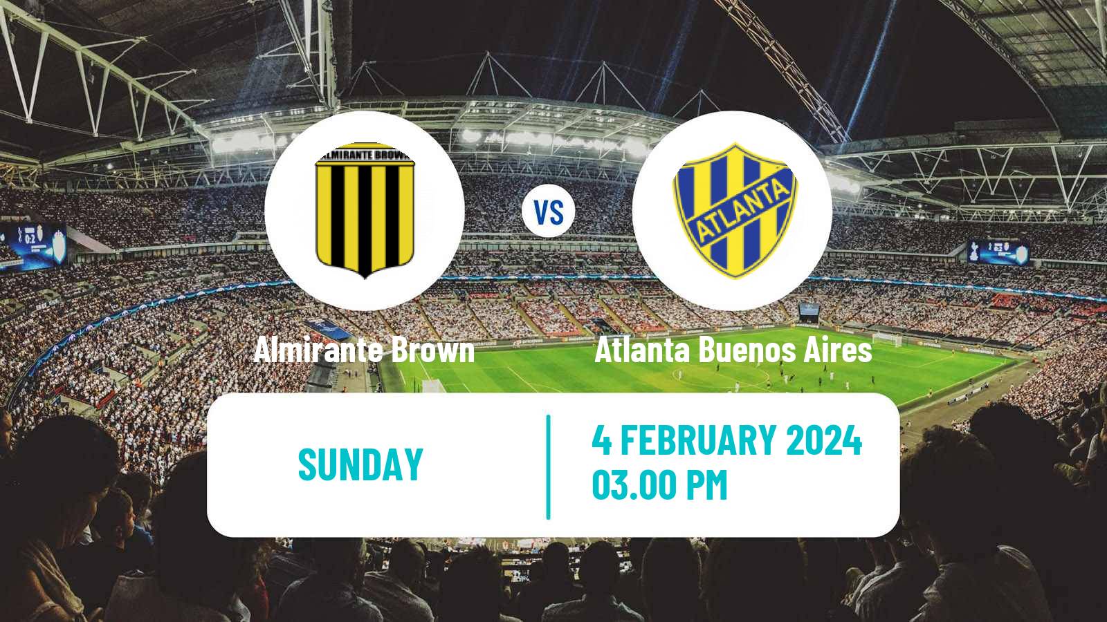 Soccer Argentinian Primera Nacional Almirante Brown - Atlanta Buenos Aires