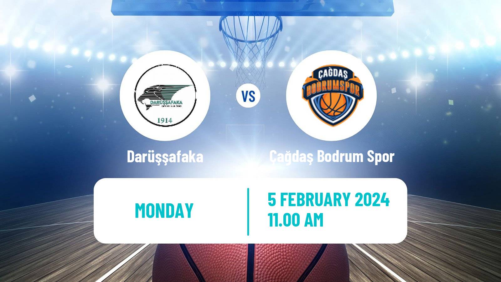 Basketball Turkish Basketball Super Ligi Darüşşafaka - Çağdaş Bodrum Spor