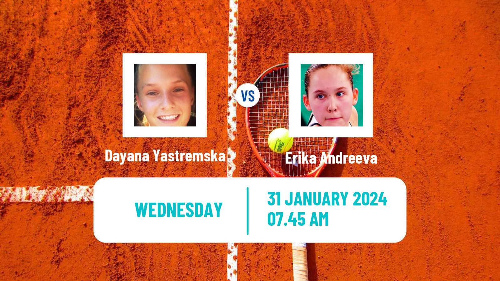 Tennis WTA Linz Dayana Yastremska - Erika Andreeva