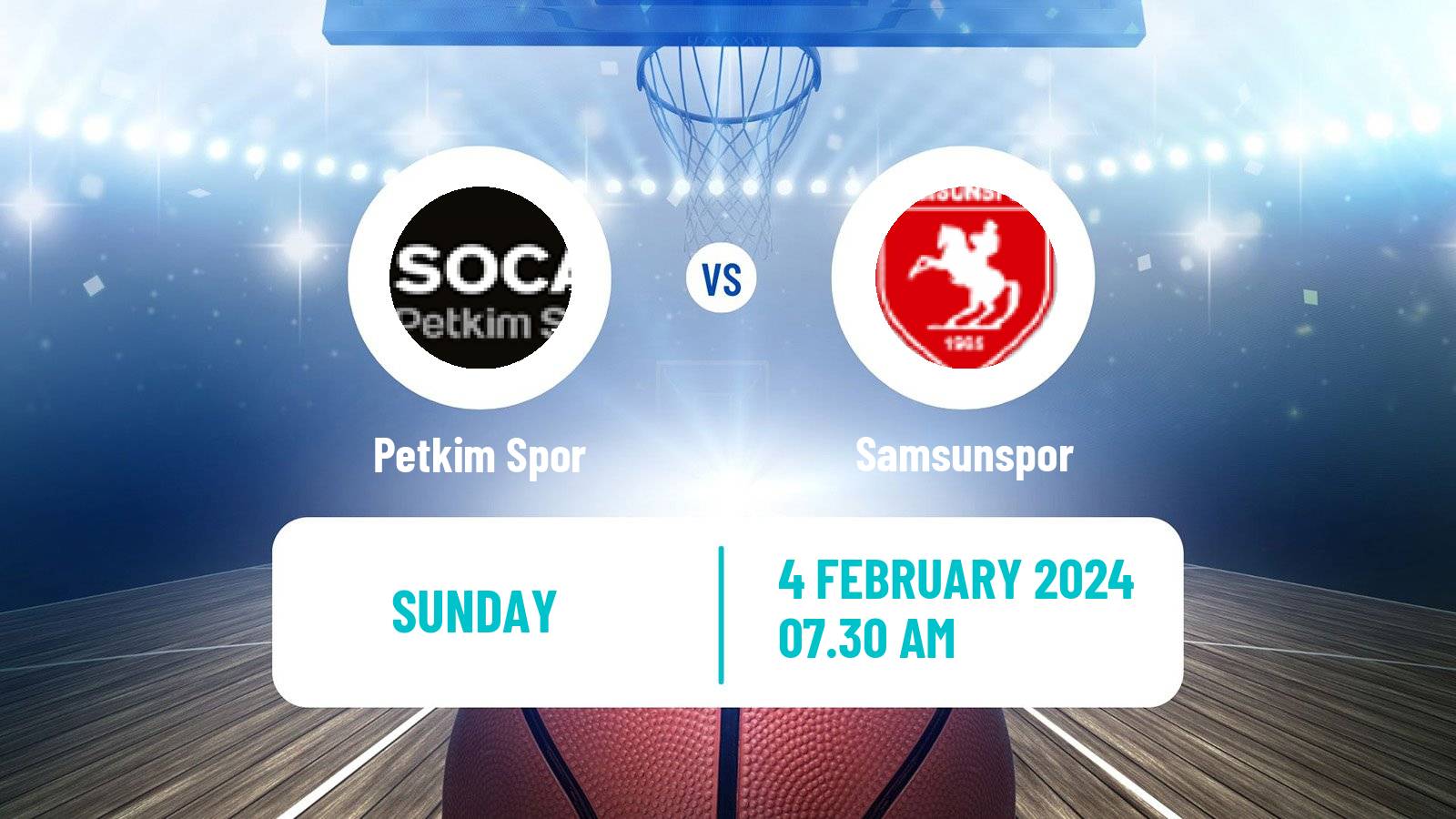 Basketball Turkish Basketball Super Ligi Petkim Spor - Samsunspor