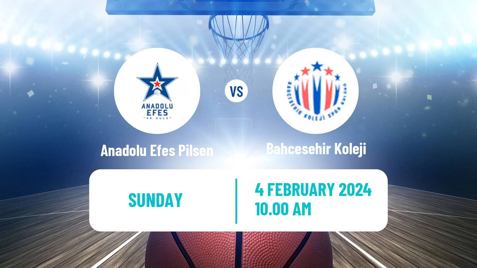 Basketball Turkish Basketball Super Ligi Anadolu Efes Pilsen - Bahcesehir Koleji