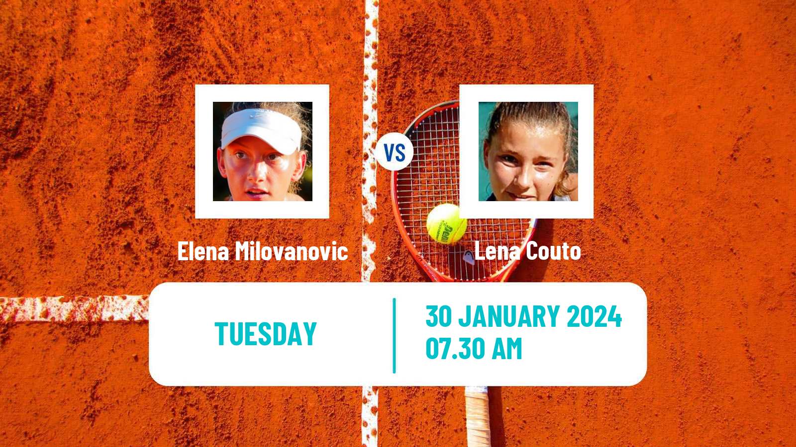 Tennis ITF W50 Porto Women 2024 Elena Milovanovic - Lena Couto