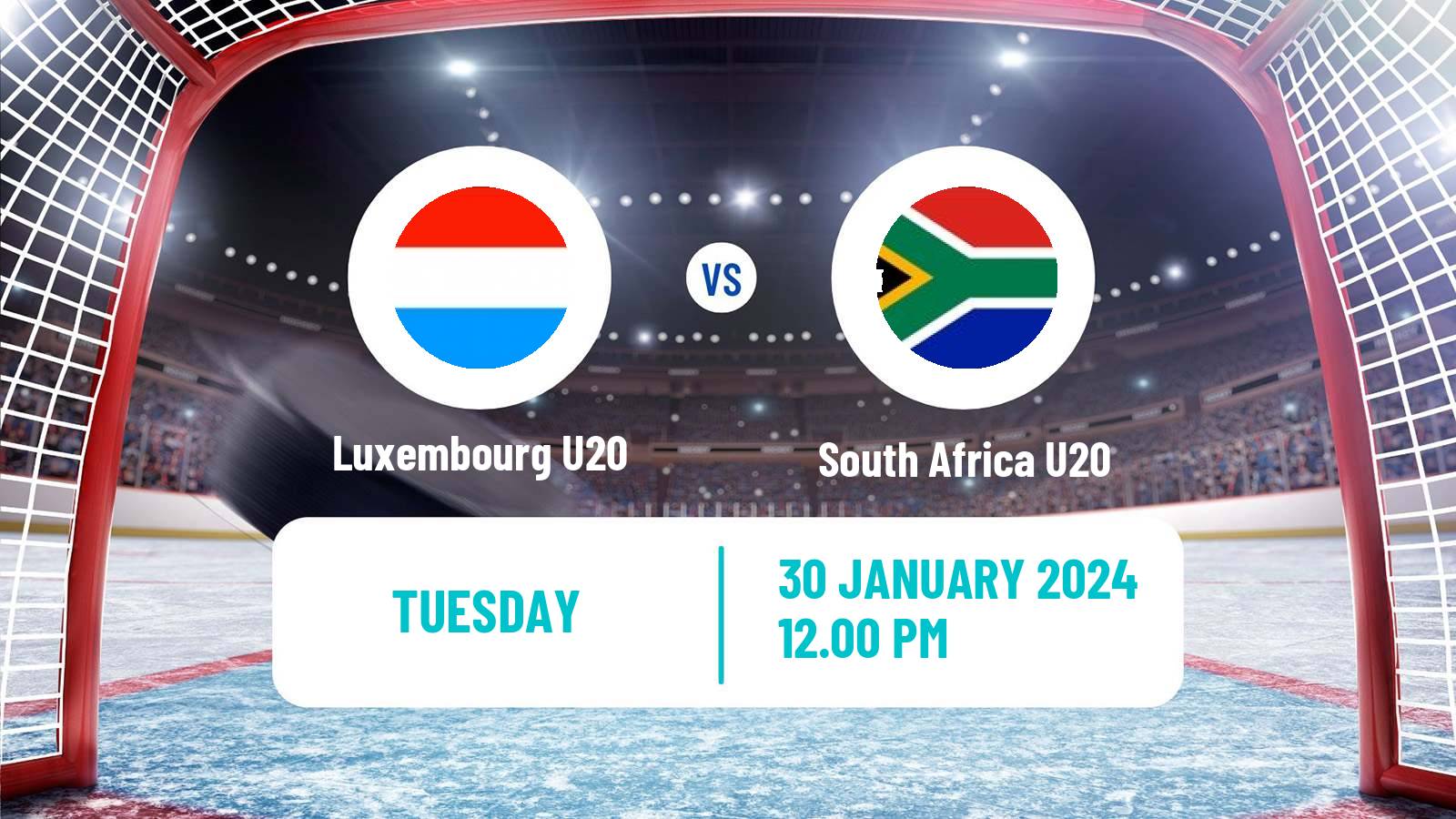 Hockey IIHF World U20 Championship IIIB Luxembourg U20 - South Africa U20