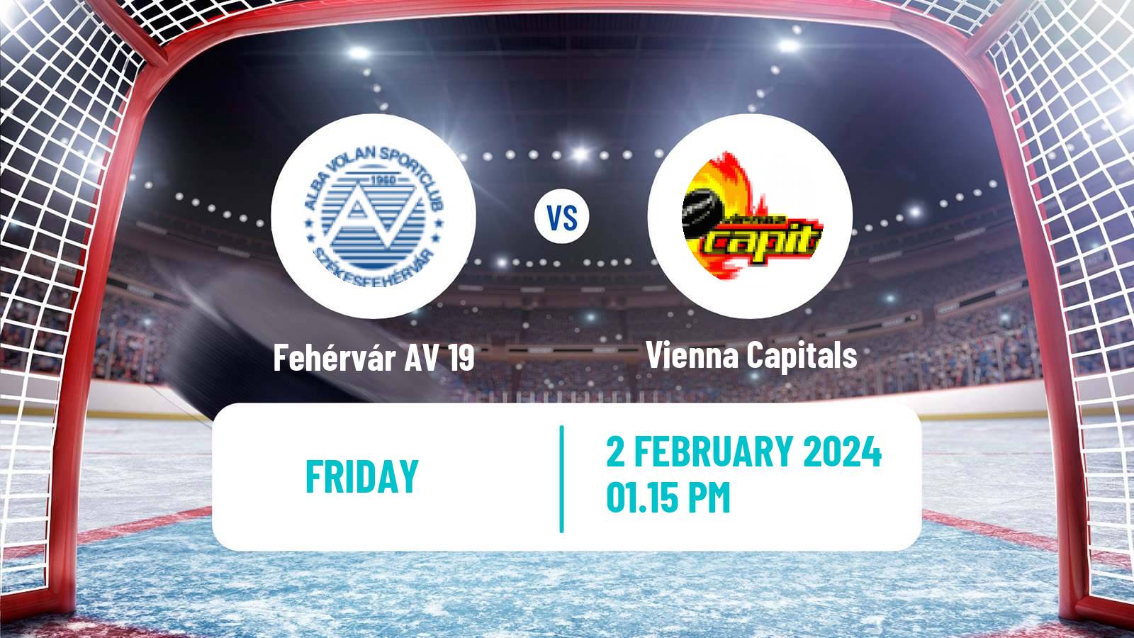 Hockey Austrian Ice Hockey League Fehérvár AV 19 - Vienna Capitals