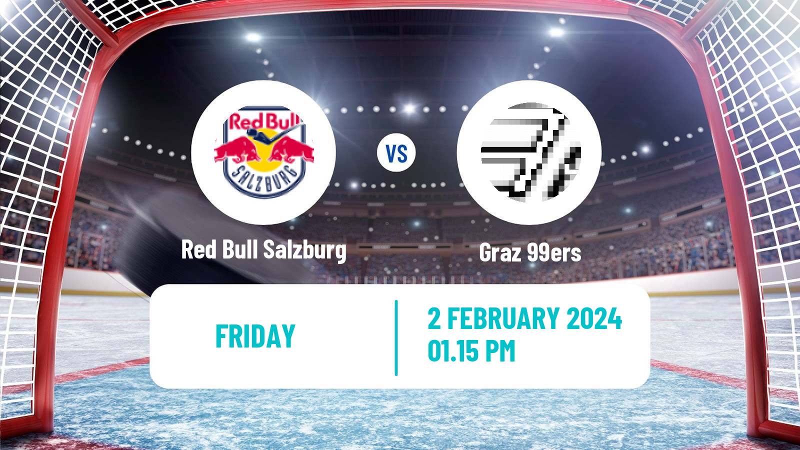 Hockey Austrian Ice Hockey League Red Bull Salzburg - Graz 99ers