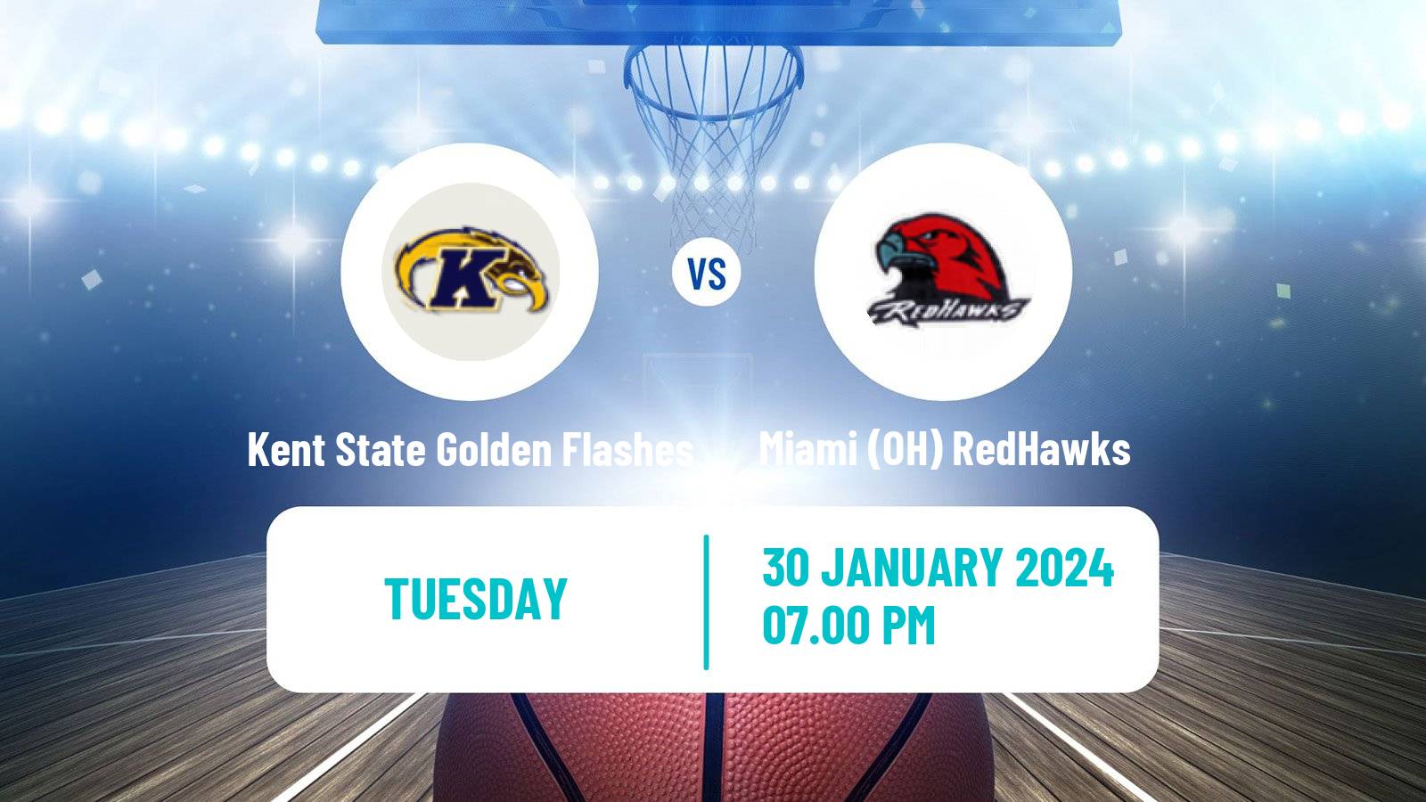 Basketball NCAA College Basketball Kent State Golden Flashes - Miami (OH) RedHawks