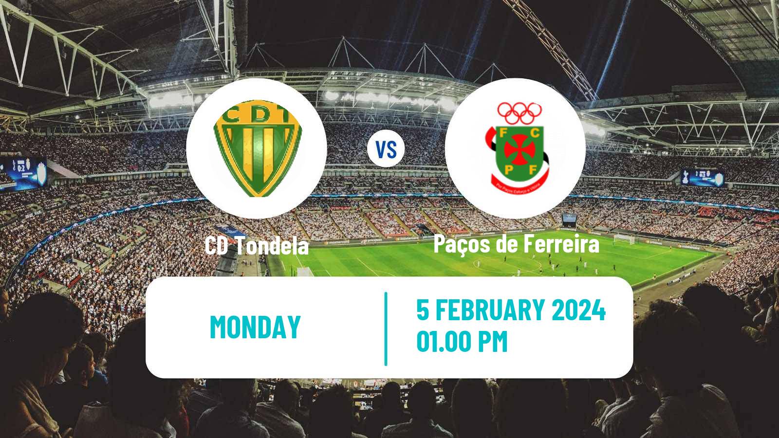 Soccer Portuguese Liga 2 Tondela - Paços de Ferreira