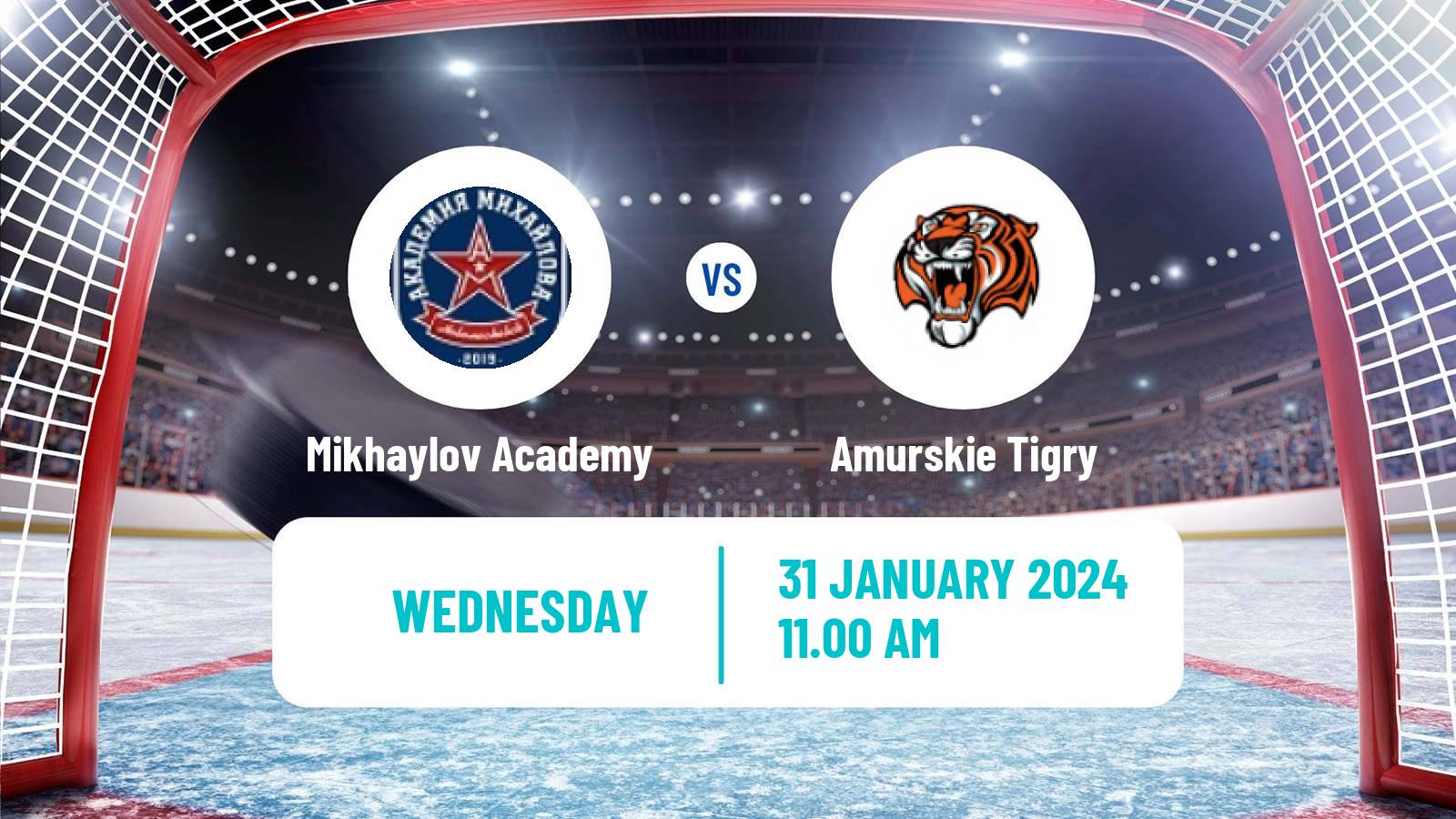 Hockey MHL Mikhaylov Academy - Amurskie Tigry