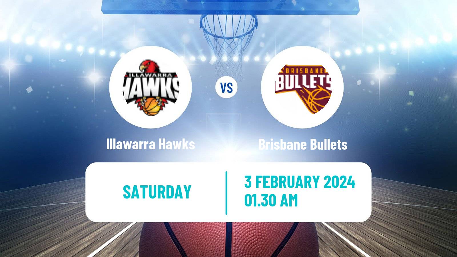 Basketball Australian NBL Illawarra Hawks - Brisbane Bullets
