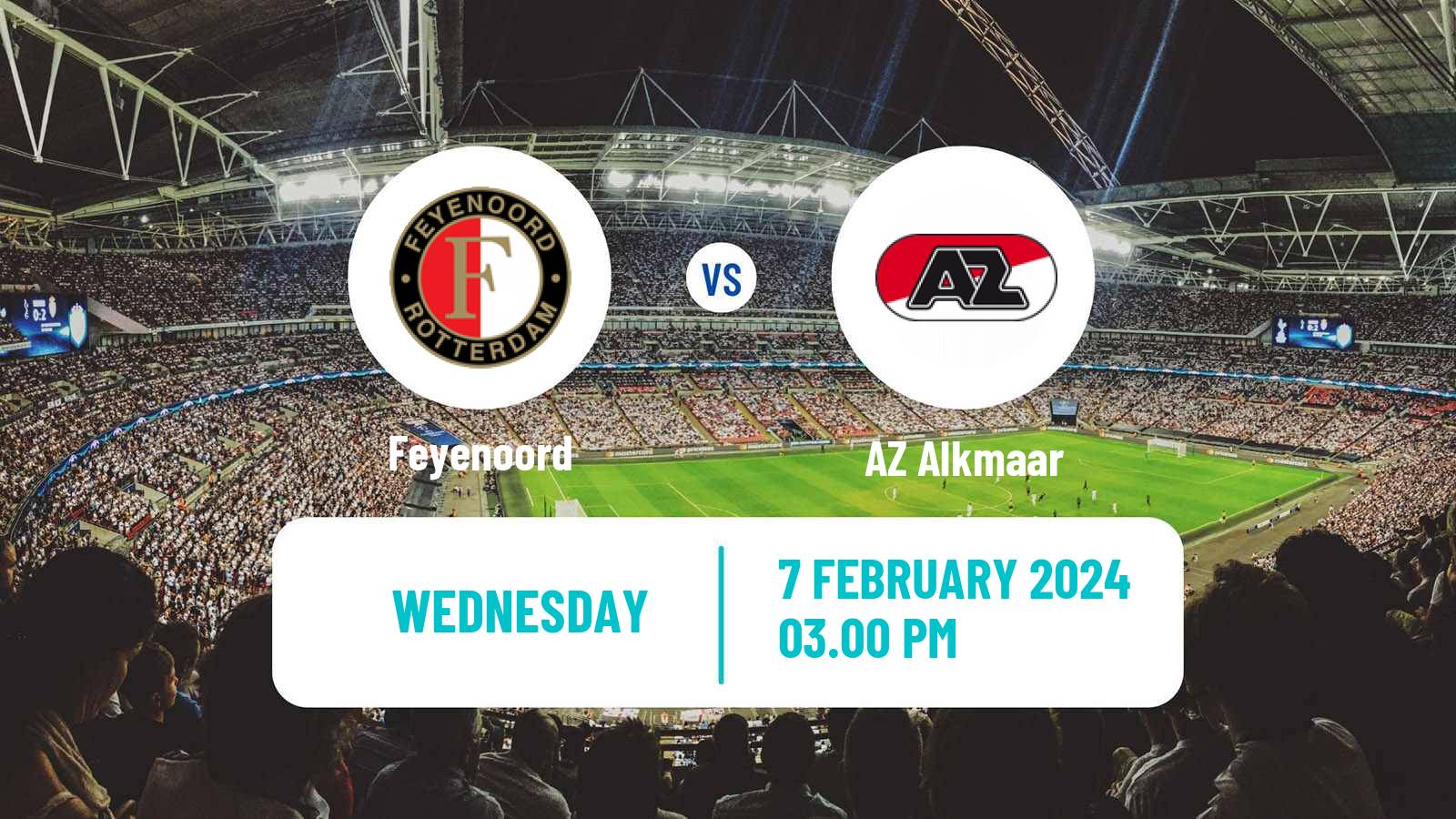 Soccer Dutch KNVB Beker Feyenoord - AZ Alkmaar