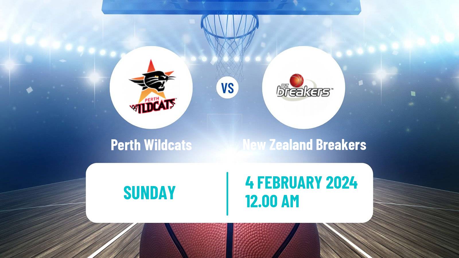 Basketball Australian NBL Perth Wildcats - New Zealand Breakers