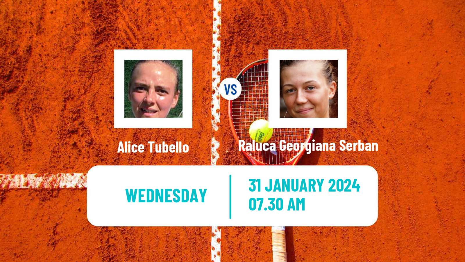 Tennis ITF W75 Andrezieux Boutheon Women Alice Tubello - Raluca Georgiana Serban