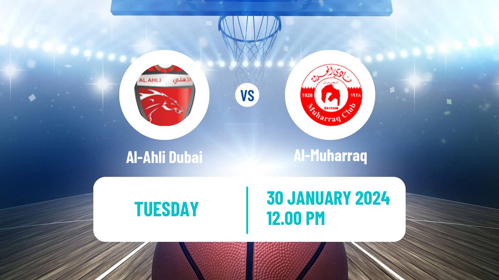 Basketball WASL Basketball Al-Ahli Dubai - Al-Muharraq