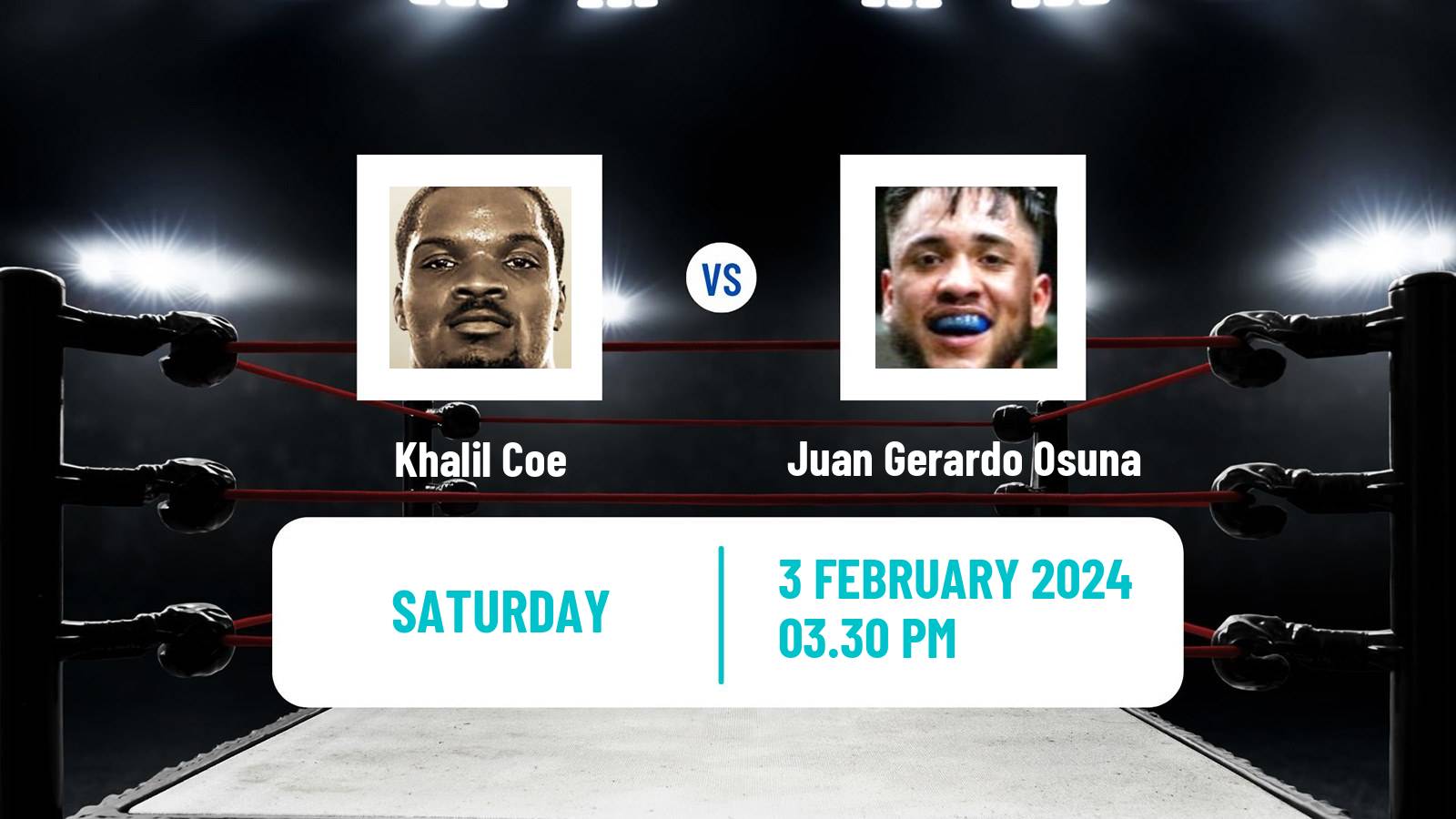 Boxing Light Heavyweight Men Others Matches Khalil Coe - Juan Gerardo Osuna