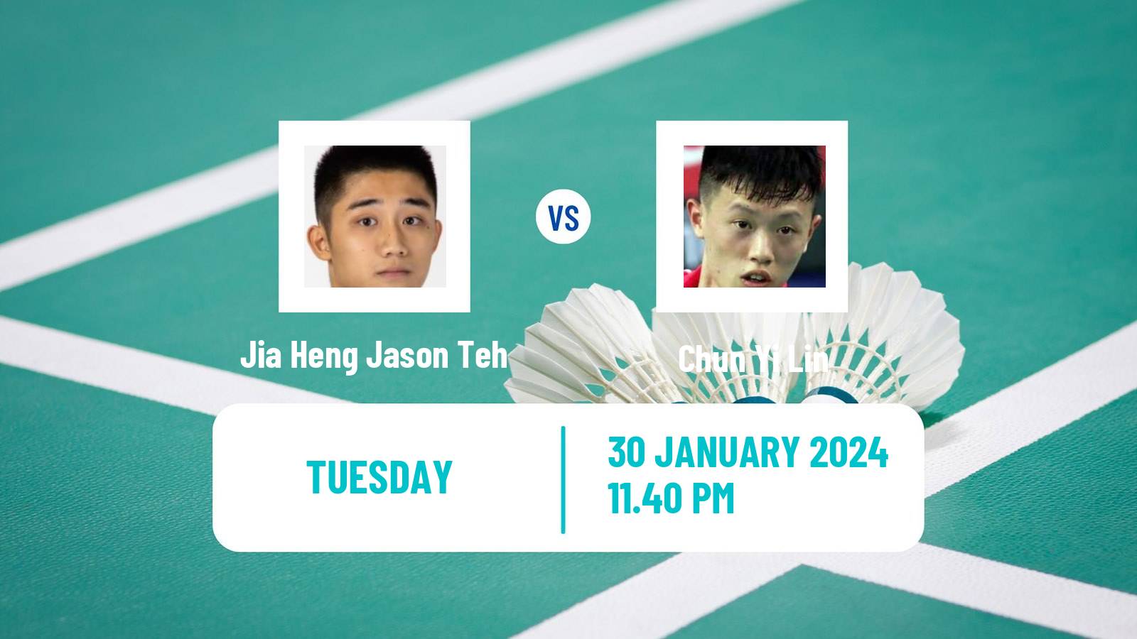 Badminton BWF World Tour Thailand Masters Men Jia Heng Jason Teh - Chun Yi Lin