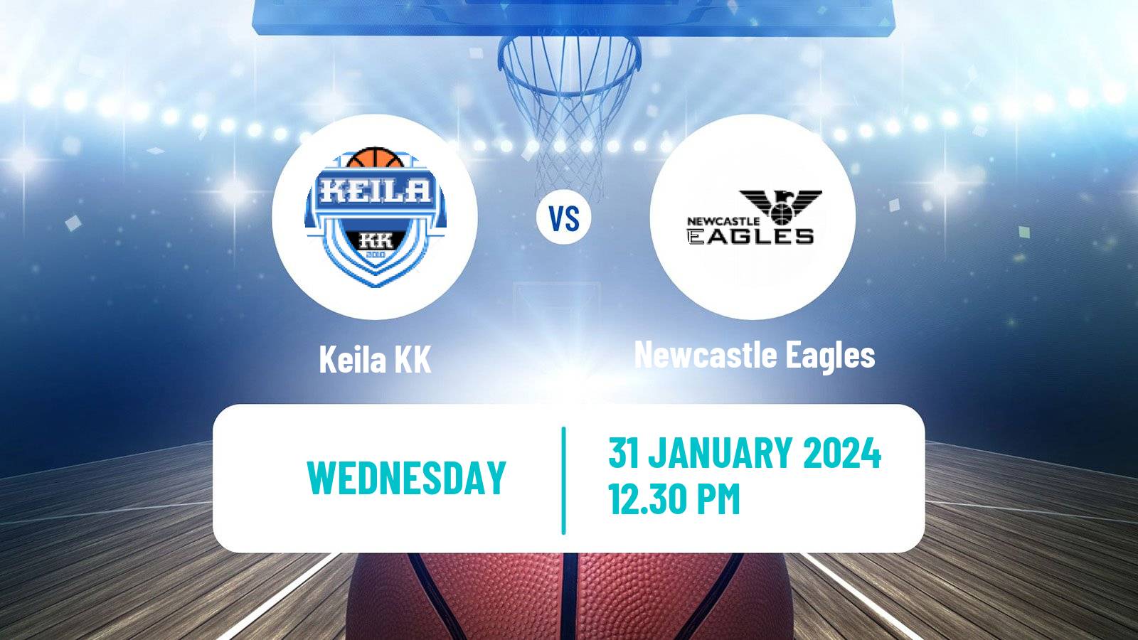 Basketball ENBL Keila - Newcastle Eagles
