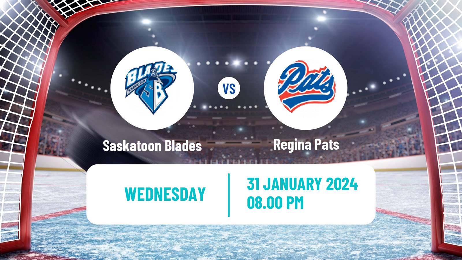 Hockey WHL Saskatoon Blades - Regina Pats