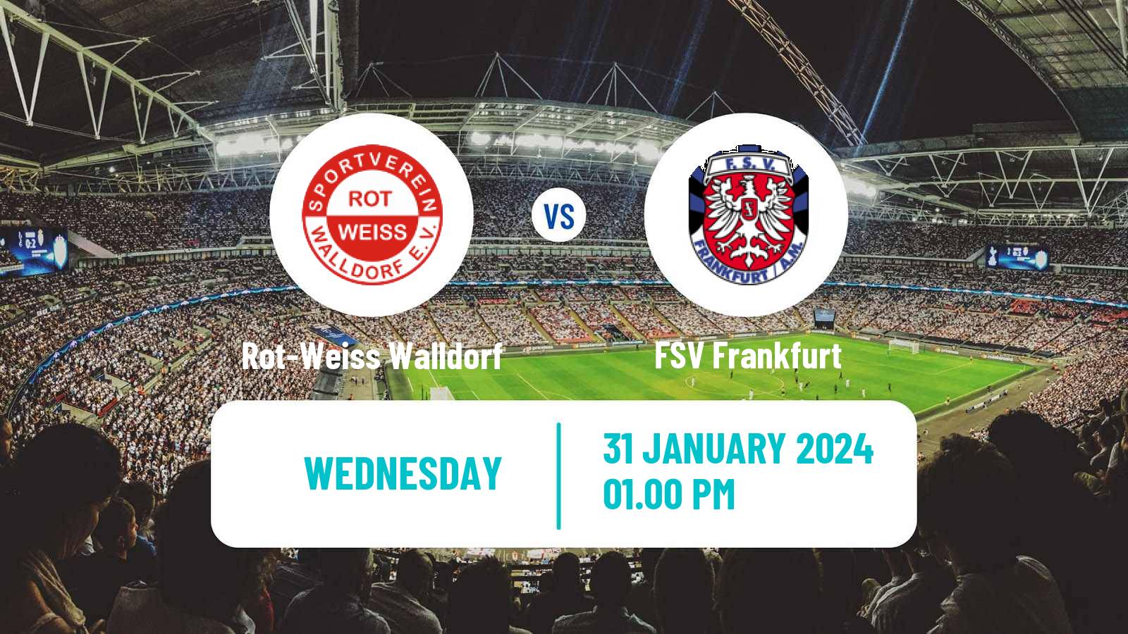 Soccer Club Friendly Rot-Weiss Walldorf - FSV Frankfurt