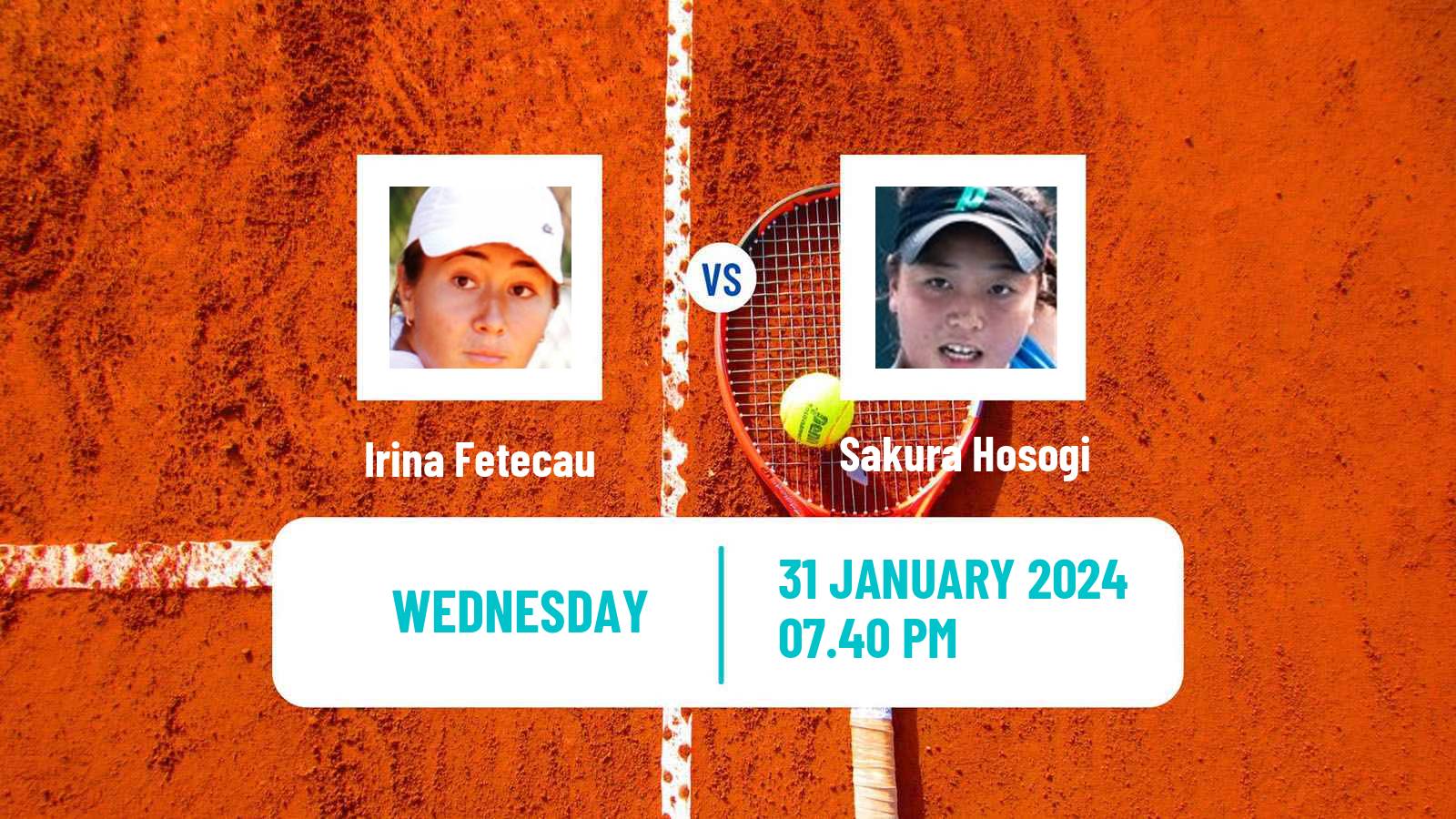 Tennis ITF W75 Burnie Women Irina Fetecau - Sakura Hosogi